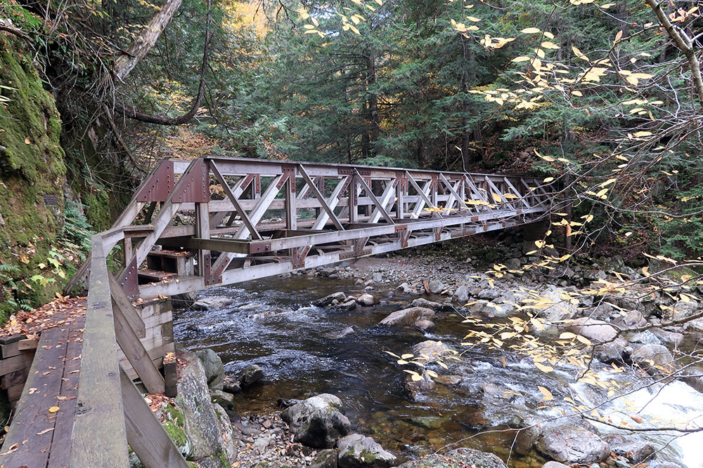 A handsome bridge over the Au Sable.